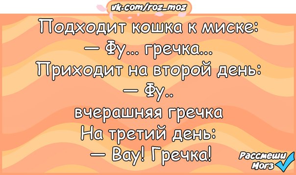 Второй пришедший. ООО гречка анекдот.