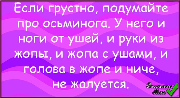 Если тебе грустно подумай про осьминога картинка